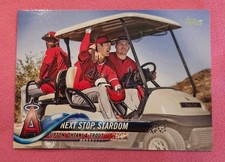 2018 Topps Upton, Ohtani  & Trout NEXT STOP, STARDOM Othani Rookie Year