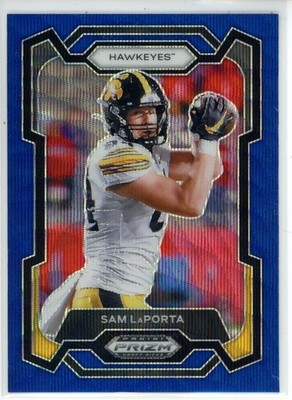 2024 Panini Prizm Draft Picks Sam LaPorta Blue Wave Prizm /249
