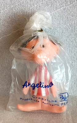 Rare Paul Campani Angelino Super Trim Detergent Ad Figure NOS NEW 1960s Bag Mint