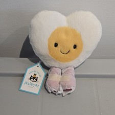 Jellycat Amuseables Heart Boiled Egg Valentines collection 2026 Authentic NWT