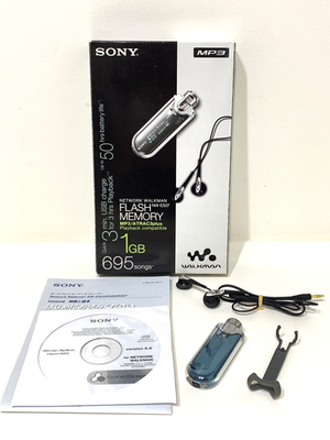 New Battery】 Sony NW-E507 1GB Blue Walkman Digital Music Player