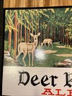 Deer Run Ale Cardboard Sign Easel Back Fred Koch Brewery Dunkirk New York W Buck — photo 5