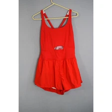 FP Movement Righeous Runsie Small? Romper Women's Red Sleeveless