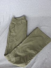 Prana Halle Hiking Pants Women's 8 Green Low Rise Straight Stretch Roll Tab