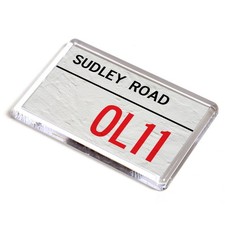FRIDGE MAGNET - Sudley Road OL11 - UK Postcode
