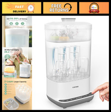 6-in-1 Electric Baby Bottle Sterilizer  Dryer, 10 Bottles Capacity, Steam Sanit