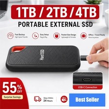 16TB Portable External SSD USB 3.1 Type-C High-Speed Storage Drive