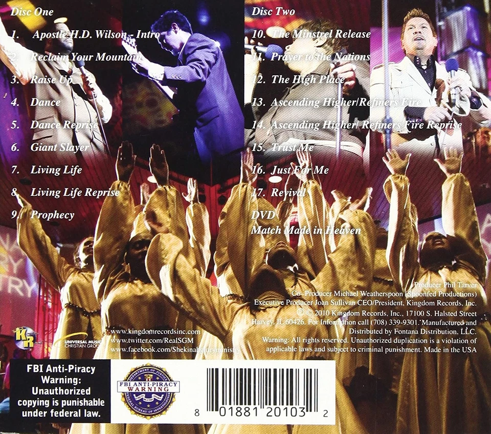 Shekinah Glory Ministry Refreshed By Fire (2CD+1DVD Set) (CD) (UK IMPORT) - Image 2 of 2