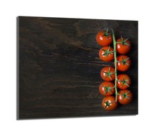 Herdabdeckplatten Glas 1/2tlg Ceranfeld Induktion Holz Tomaten 27 Gr&ouml;&szlig;en