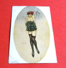 ORIGINAL  RAPHAEL KIRCHNER SIGNED ART NOUVEAU GLAMOUR RISQUE POSTCARD,  MANCHON.