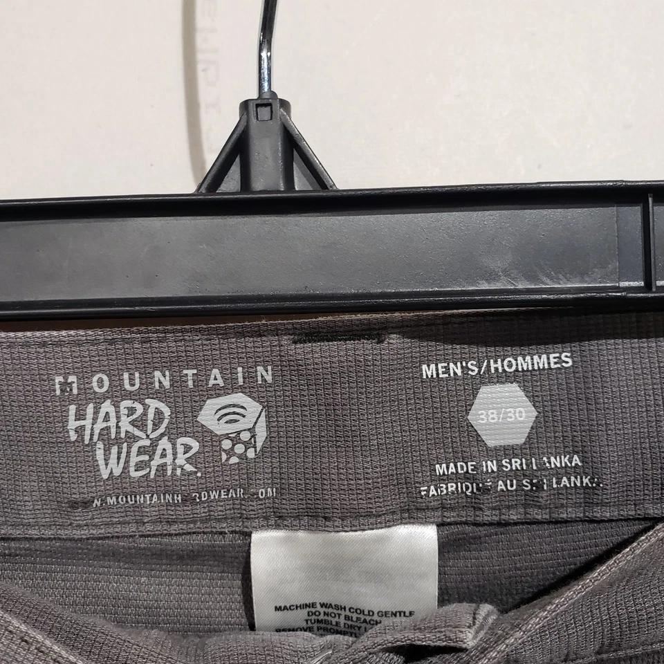 Pantalones de senderismo Mountain Hardware de lona gris 38/30 LEER Foto 3 de 4