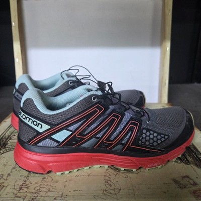 Size 8.5 Salomon X Mission 3 Women's Trail Shoes Gray Pink Teal Hiking Sneakers 