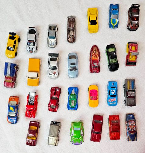 Lot Of 27 Loose Hot Wheels Vehicles Red Line & Assorted 1/64 Scale Brands & Year - Picture 3 of 7