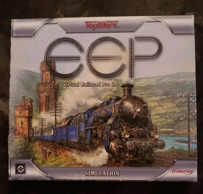 Topware EEP Virtual Railroad 3.0 Simulation Video Game CD-ROM Windows