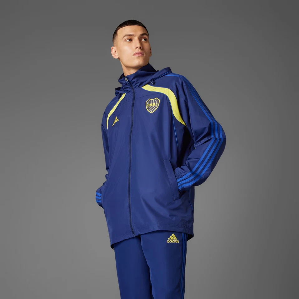CHAQUETA CORTAVIENTOS BOCA JUNIORS UBP - ADIDAS IN6046 Foto 4 de 4