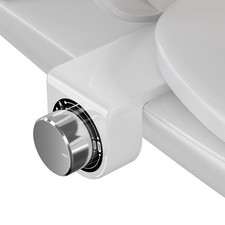 Toilet Bidet with Dual Nozzle Spray,No Electric Bidet Attachment for Toilet w...