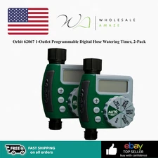 Orbit 62067 1-Outlet Programmable Digital Hose Watering Timer, 2-Pack