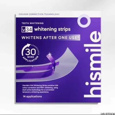 Hismile Purple Teeth Whitening Strips V34 Color Corrector Treatment