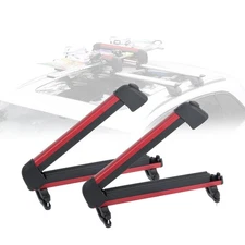 22.4'' Universal Ski Snowboard Roof Rack for Car Roof with TPV Rubber Padding