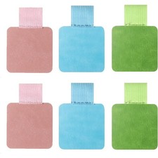 Self Adhesive Pen Loop Holder 6 Pcs Leather Elastic Pen Pencil Clip for Notebook