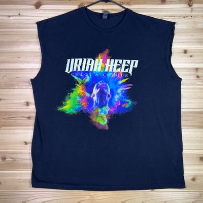 Uriah Heep T-Shirt Mens XXL Black Chaos & Color Tour Concert Sleeveless Tank Top