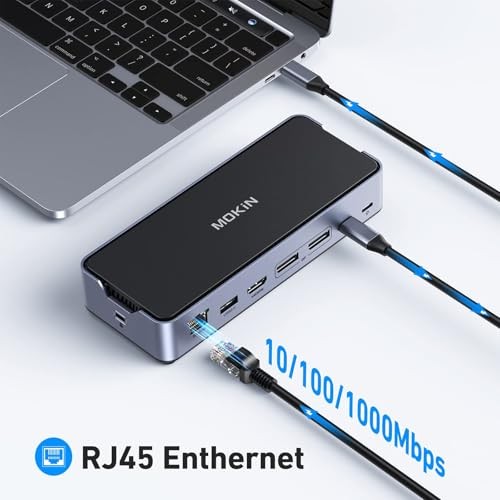 MOKiN 15 IN 1 Triple-Display Docking Station With 8K Resolution - Afbeelding 7 van 8