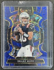 DRAKE MAYE 2025 PANINI SELECT #80 CONCOURSE BLUE DISCO PRIZM 23/25 PATRIOTS