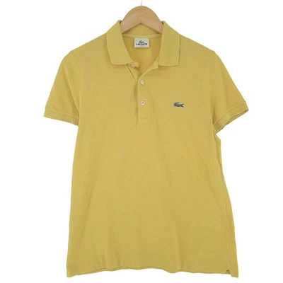 Lacoste Vintage Polohemd Gelb Lässig Slim Fit Kragen Kz8 Größe XS - Bild 1 von 4