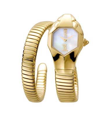 Womens Wristwatch JUST CAVALLI GLAM CHIC JC1L001M0025 Semirigid Steel Golden