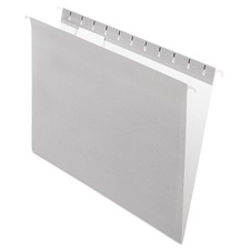 Pendaflex Recycled Hanging Folders, Letter Size, Gray, 1/5 Cut, 25/BX 81604