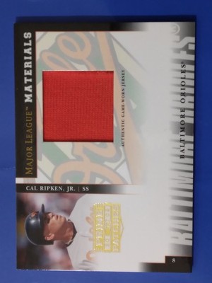 2005 Donruss Prime Patches Major League Materials Cal Ripken #MLM-36 029/150 HOF
