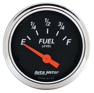 Auto Meter 2-1/16 D/B Fuel Level Gauge 0-90 Ohms