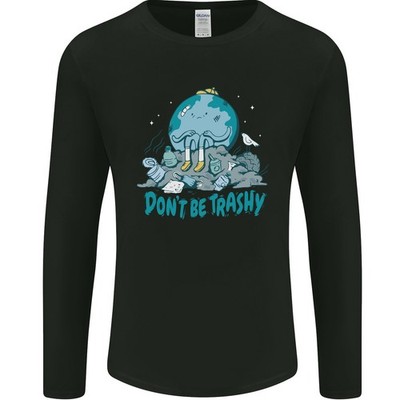 Climate Change Dont Be Trashige Umgebung Herren Langarm T-Shirt
