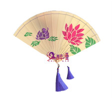 Demon Slayer: Kimetsu no Yaiba Douma Acrylic Folding Fan w/Tassel Prop Cosplay