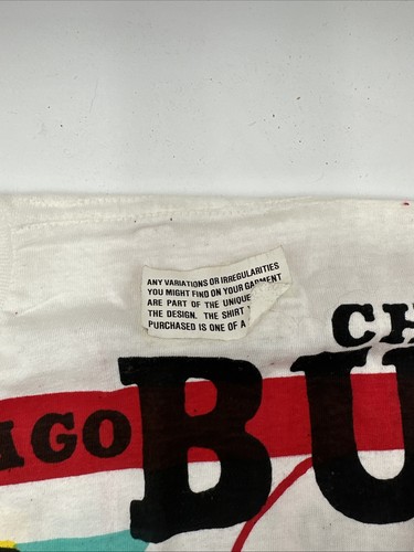 VTG 1992 Magic Johnson Ts Chicago Bulls Single Stitch Tee Shirt Size XL - Picture 5 of 19