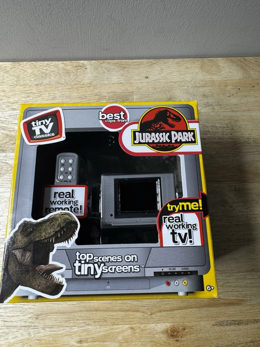Tiny TV Classics Collectible TV with Real Working Remote (Jurassic