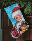 Dimensions Needlepoint Kit Stocking Santa and Toys