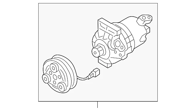 Nissan NV200 2013-2020 genuino - Conjunto de compresor 92600-JN30B Foto 2 de 3