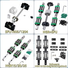 Guida lineare HGR15 HGR20 HGR25 Rail + mandrino a ricircolo di sfere SFU1605 SF1204 CC