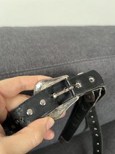 Vintage Navajo Indianer Azteken Metallic kultiger Amekaji amerikanisches Erbe Gürtel - Bild 10 von 15