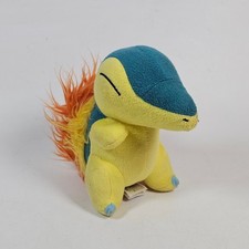 Pokemon Cyndaquil Plush Tomy 2017 Sleeping Eyes Fire Type Stuffed Animal Toy