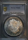 1878-S Morgan Silver Dollar - PCGS MS62 - First Year of Issue - San Francisco