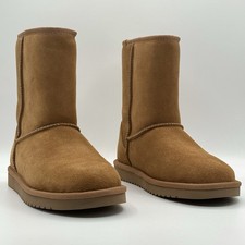 Koolaburra by UGG Koola Short Chestnut Suede Boots Women's 7 Fits 6.5 NIB