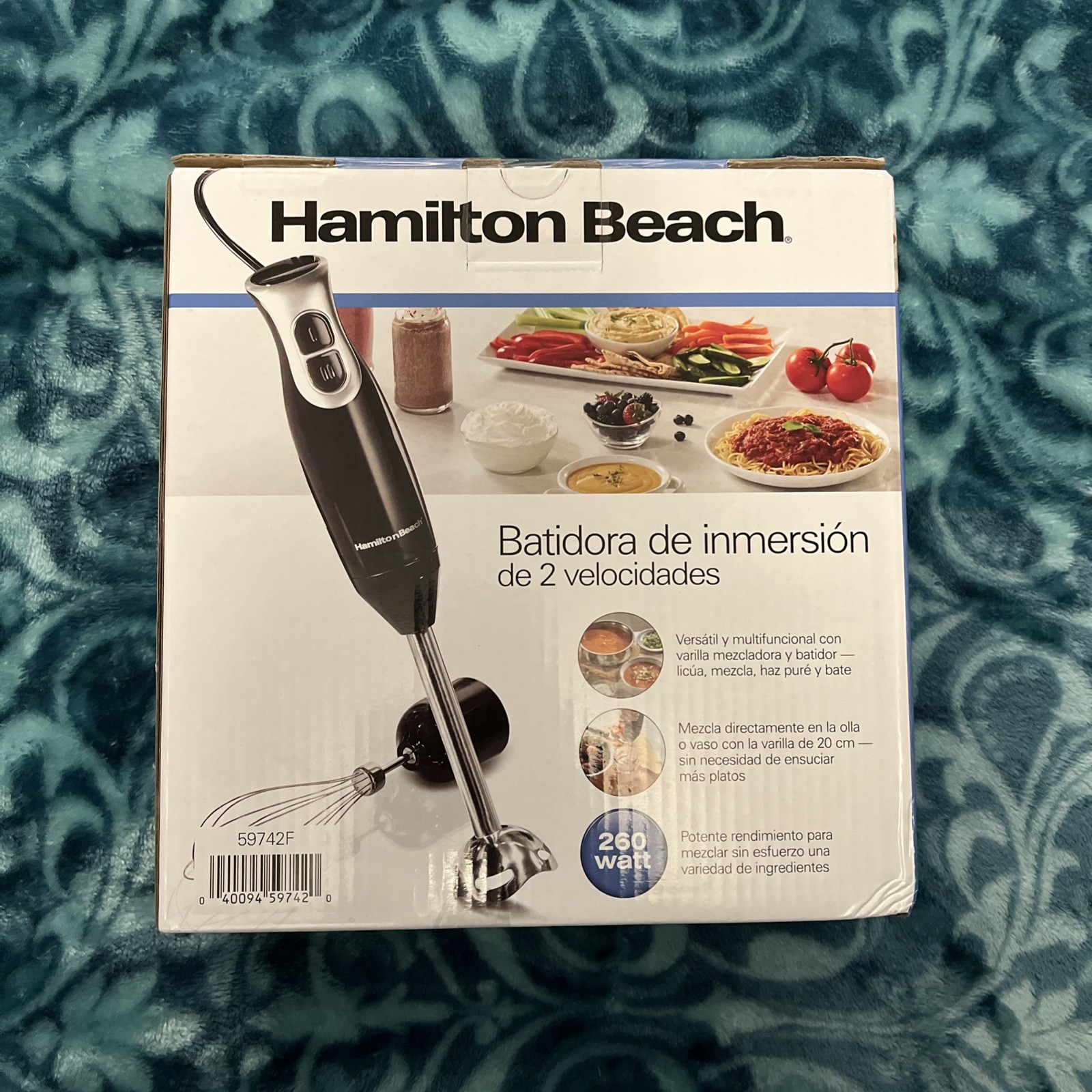 2-Speed Immersion Blender with Wand and Whisk