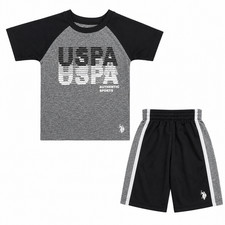 U.S. Polo Assn. Boys' 2-Piece Short Set Size 4 5/6 7