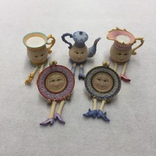 Collections Etc Whimsical Pastel Tea Set Resi...