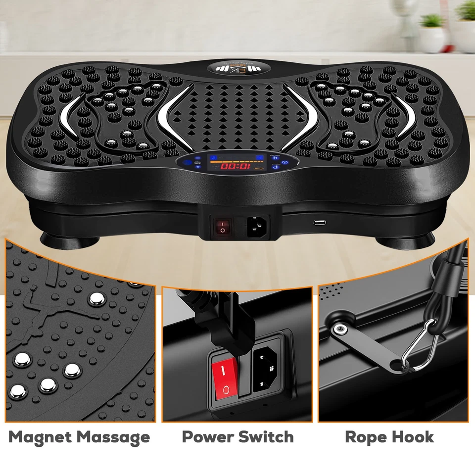 Vibration Plate Exercise Machine Home Workout Equipment & Body Shaper Massager - Image 3 of 4