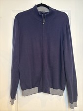 Brooks Brothers 346 Women's Navy Blue Cotton Fleece Medium