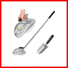 Heavy Duty Stainless Steel Metal Detector Sand Scoop Shovel for Metal Detecting