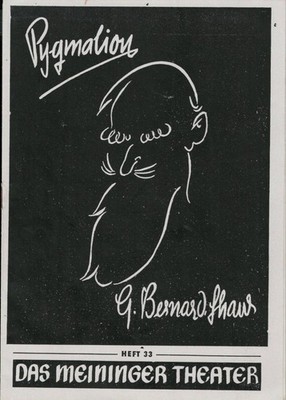 Programmheft George Bernard Shaw PYGMALION Meininger Theater 1953